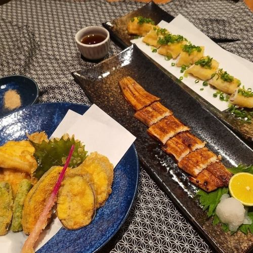 A variety of delicious conger eel dishes!