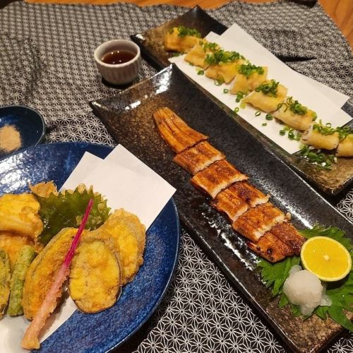 A variety of delicious conger eel dishes!