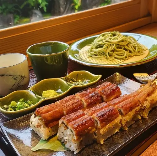 【5食限定】夏メニュー　茶蕎麦御膳　　近日新登場！
