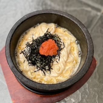 石焼き明太クリームうどんとお好きなドリンク1杯付き！1,848円→1,650円（税込）