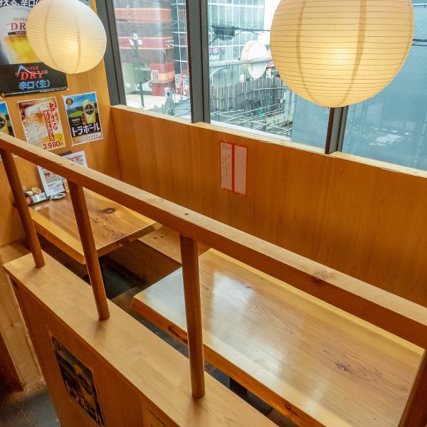 ≪半個室席あり≫最大7名様までご利用可能な半個室席をご用意しております。美味しいお料理やドリンクを堪能しつつ、じっくりと会話できるプライベート空間♪気の合う仲間や大切な人との楽しいひとときをお過ごしください。