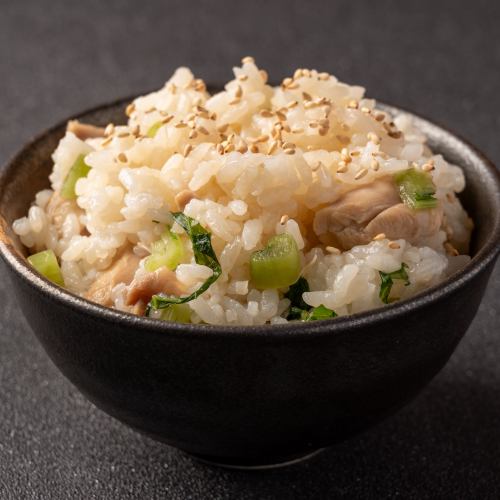 Chicken and Nozawana mixed rice