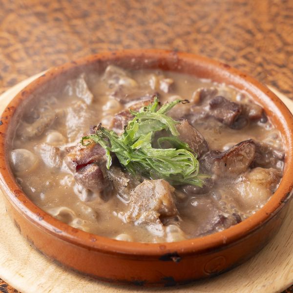 [Made with beef akasen] Boasting a rich and deep flavor, "Motsuni" / 600 yen (tax included)