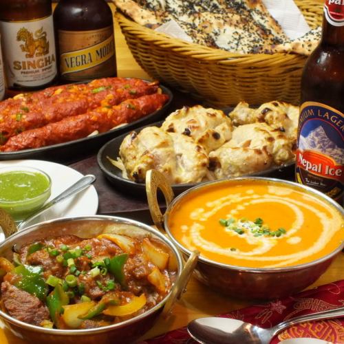 Many authentic Indian cuisines