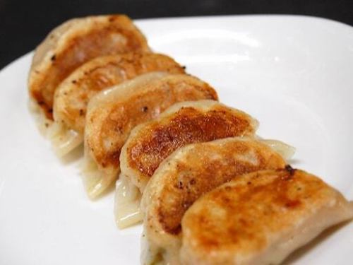 homemade fried gyoza