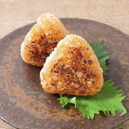 Grilled rice balls