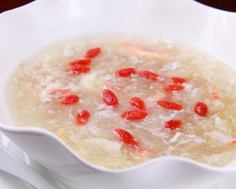 蟹肉福卡翅湯/ 3種切線蓬鬆湯（2人份）