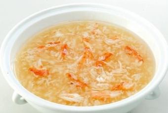 Crab meat and sea swallow nest soup (2 servings) / Chicken and sea swallow nest soup (2 servings)