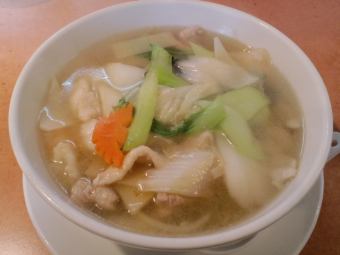 Gomoku soup / Egg drop soup with roast pork
