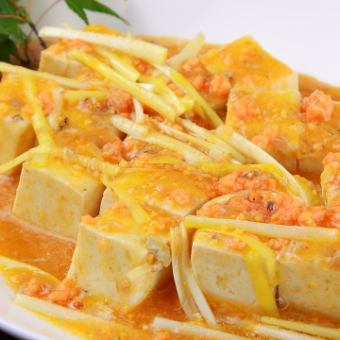 炖蟹味mis豆腐/蒸豆腐和虾