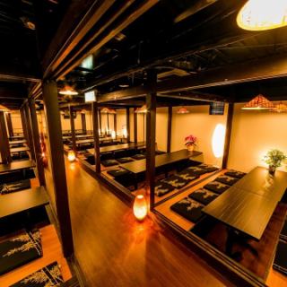 ご宴会を検討されている幹事様は当店にご相談ください。お客様の用途に合わせて席をご用意。レイアウトも自由に変更可能です♪ソーシャルディスタンスなど最大限にご配慮させて頂きますので当店までお気軽にご相談ください。最大180名様までの和の寛ぎ空間をご用意できます。10名以下での宴会のご利用にも最適です。