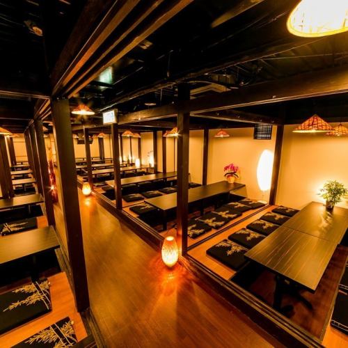 ご宴会を検討されている幹事様は当店にご相談ください。お客様の用途に合わせて席をご用意。レイアウトも自由に変更可能です♪ソーシャルディスタンスなど最大限にご配慮させて頂きますので当店までお気軽にご相談ください。最大180名様までの和の寛ぎ空間をご用意できます。10名以下での宴会のご利用にも最適です。