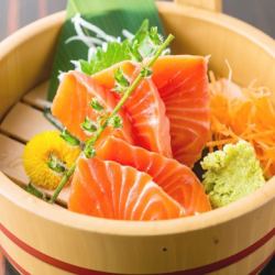 Salmon sashimi