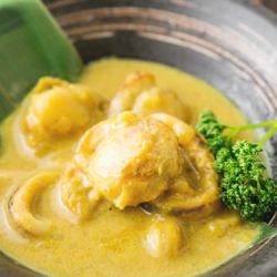 Seafood stewed in cream from Sanriku, Hokkaido and Chiba prefectures