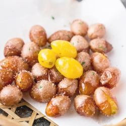 Deep-fried ginkgo nuts with skin