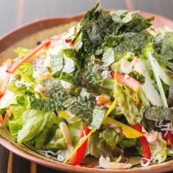 Fresh fish and shrimp choregi salad