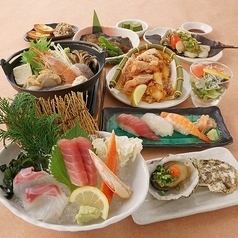 【海鮮コース】2H飲放題+ずわい蟹&選べるメイン&焼牡蠣等全9品！