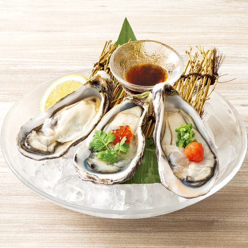 活〆牡蠣3種盛合せ