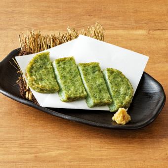 四万十青のり天/豚のあたりめ/ガツポン酢　各