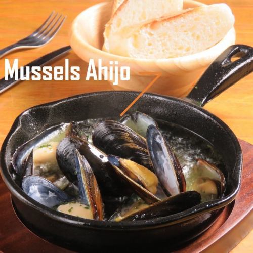 ムール貝のアヒージョ