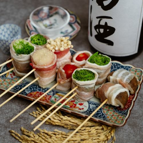 炭火烤制的蔬菜串,将食材的甜味和香味发挥到极致,堪称绝品。