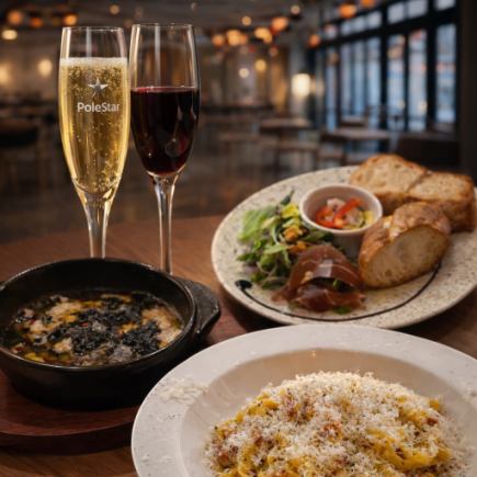 要予約【最大5時間半飲み放題】日曜日～木曜日限定！女子会プラン(9品)デザート付