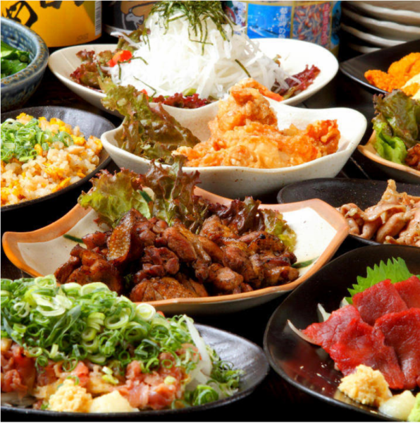 [满意度No.1]~Jidori-tei精湛的课程~所有12道菜+无限畅饮90分钟5000日元！