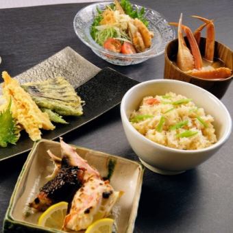 Crab meal course 7,000 yen (tax included)