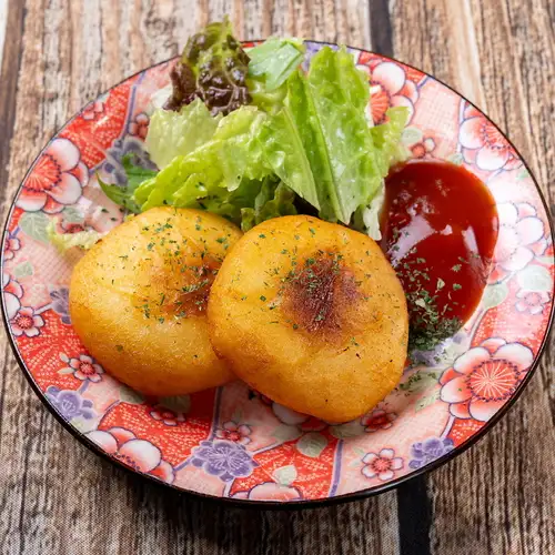 Cheese potato mochi