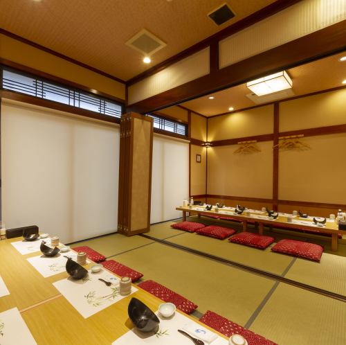 Each store and tatami room are also available, so it can be used for banquets as well!
