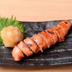 Charcoal grilled mentaiko