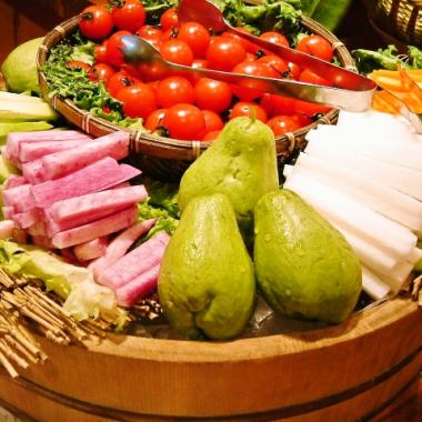 [Pride of carefully selected vegetables!] Salad buffet