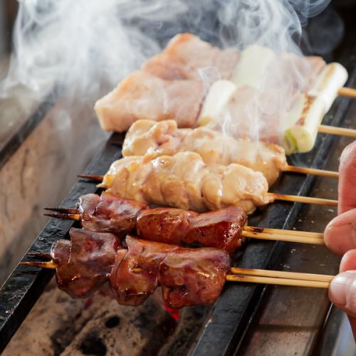 秘伝のタレと備長炭を使用したやきとり