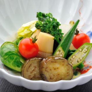 Seasonal vegetables cooked