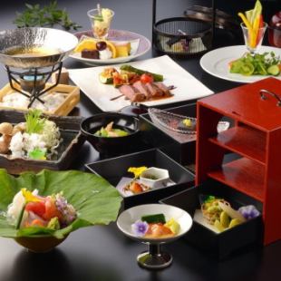 Lunch Kaiseki Course [Ayame] Kaiseki course of 11 dishes for 8,800 yen (tax included)