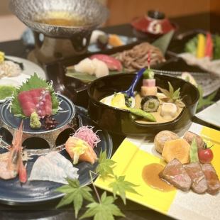 [Food only] Kaiseki course [Shunmi] 8,800 yen (tax included) [equivalent to 11,000 yen (tax included)]
