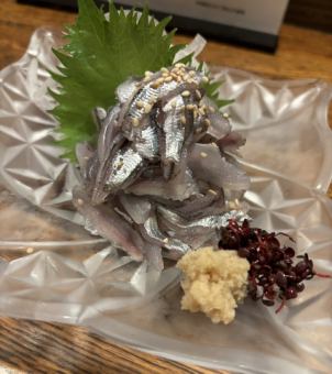 解禁！地物小鰯　お造り