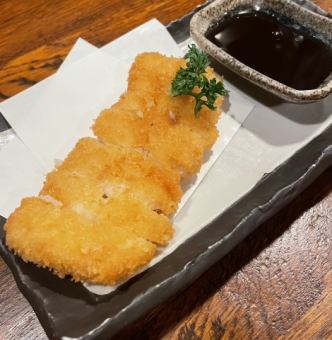 自家製　海老入り揚げたてガンス
