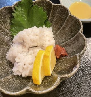 鱧　湯引き