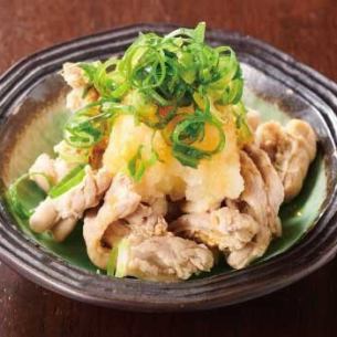 Chicken Neck with Grated Daikon and Ponzu Sauce