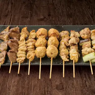 焼鳥10本セット［ねぎみ・とりみ・つくね・こころ・かわ　各2本ずつ］