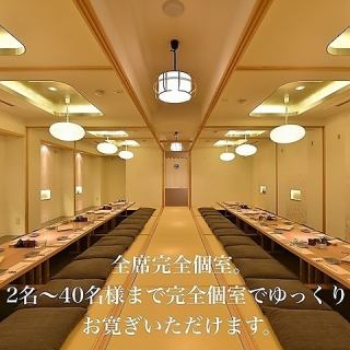 エリア最大規模の大宴会場を完備！皆様お顔を見渡すことができ一体感のあるご宴会が可能！広々とした造りとなっておりますので宴会途中のご移動もスムーズ！まさに幹事様理想の空間です。(個室/牛タン/焼き鳥/肉寿司/飲み放題/デート/20時以降/記念日/接待/宴会/鍋/しゃぶしゃぶ)