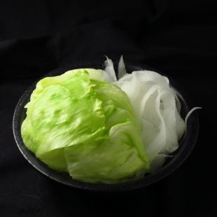 Offal Hot Pot/Shabu Shabu Additional Menu Lettuce, Radish