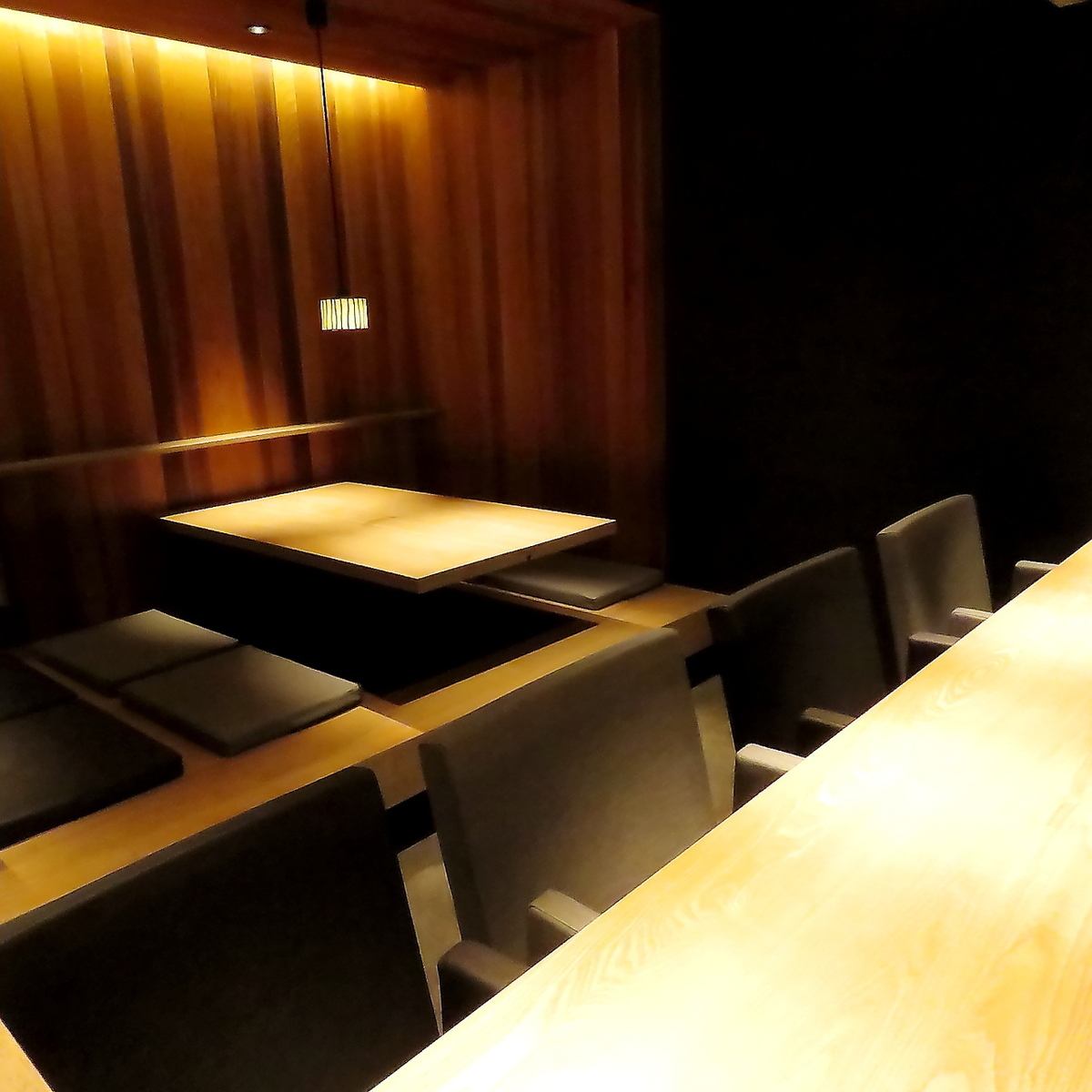 You can enjoy your meal in a relaxed atmosphere.