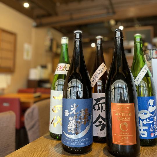 [All kinds of sake! All-you-can-drink included] Seasonal 6,000 yen course