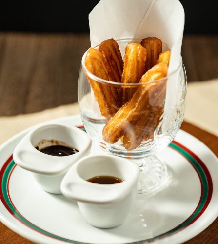 Dipped Churros Chocolate & Caramel