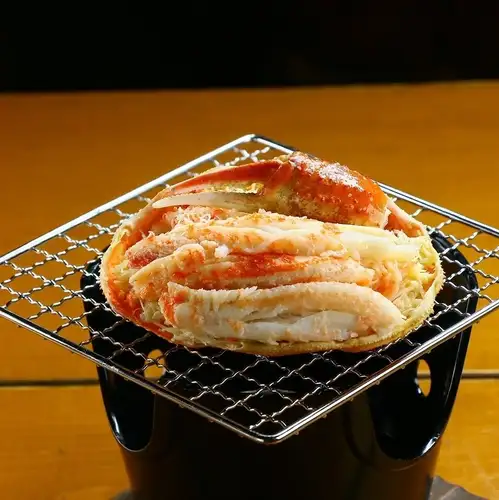 蟹の甲羅焼