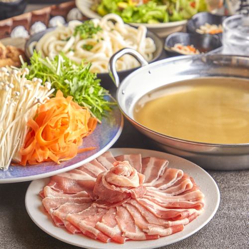 ネギ塩レモンの豚しゃぶなど豊富な料理【お客様感謝祭コース】9品3800円生ビール付2時間飲み放題