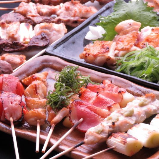 [2 hours all-you-can-drink] Recommended menu of the day!!! 8 dishes including tataki/yakitori/sashimi etc. 4,290 yen (tax included)