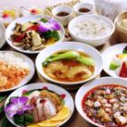 フカヒレ姿煮、当店自慢の海鮮入り陳麻婆豆腐が入った福満園・満足コース!!